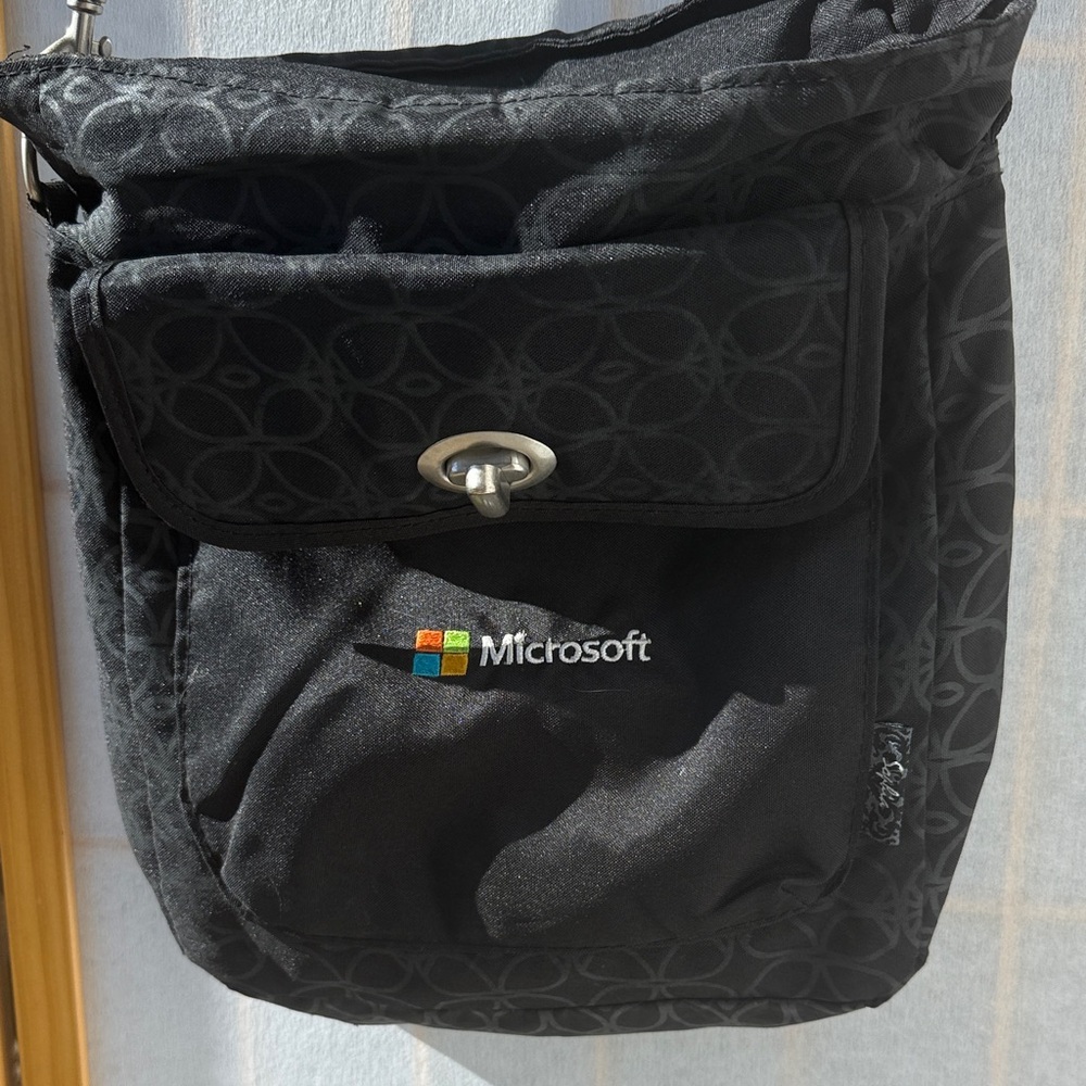 Microsoft Black Patterned Ipad/Surface Bag - image 1